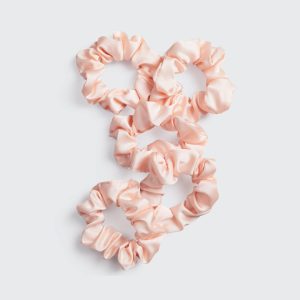 Satin Sleep Scrunchies - Blush