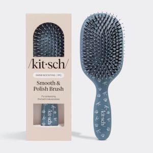 Coastal Blue Print Smooth & Polish Brush